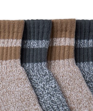 WindRiver Men's Heritage Supersoft Quarter Crew Socks 2-pk