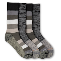 Mi-chaussettes isothermes brossées avec T-MAX-HEAT pour hommes, Copper Sole, paquet de 2 paires