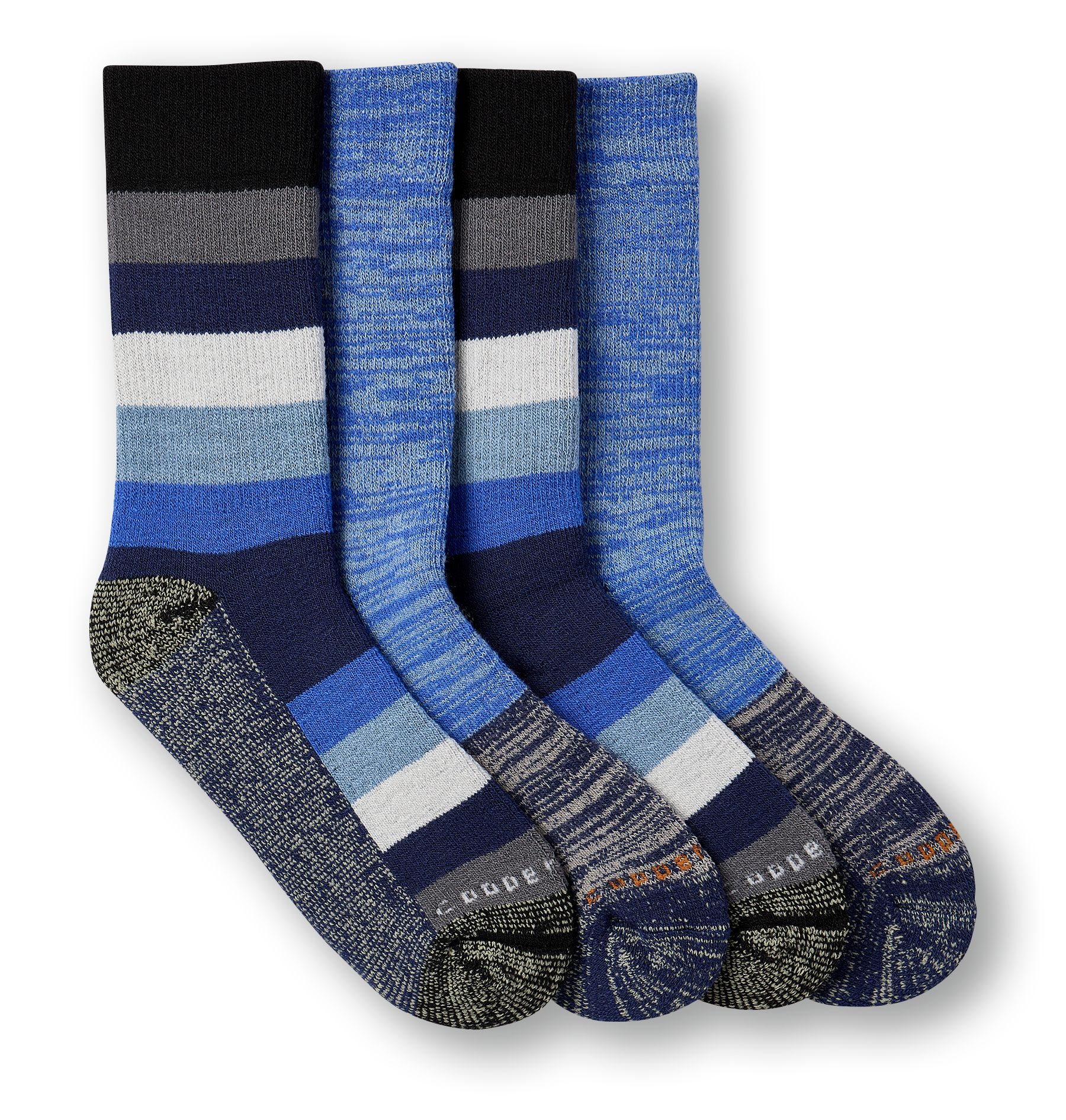Copper Sole Men's 2 Pack T-MAX® Brushed Thermal Crew Socks