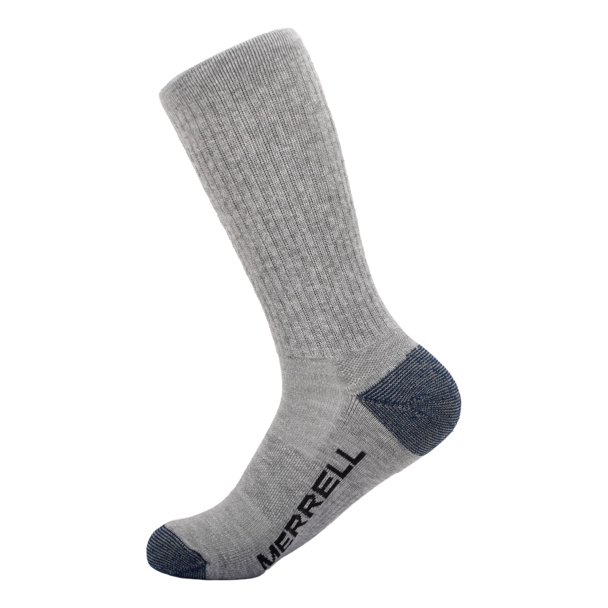 Merrell Men's 3 Pack Wool Blend Trekker Outdoor Socks