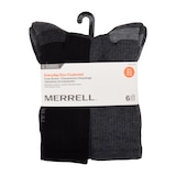 Merrell Men's 6 Pack Cushioned Crew Socks Front_Flat