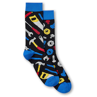 Chaussettes décontractées dépareillées à motif fantaisie pour hommes, Denver Hayes