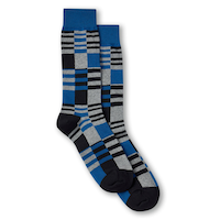 Mi-chaussettes fantaisie à motif géométrique pour hommes, Denver Hayes