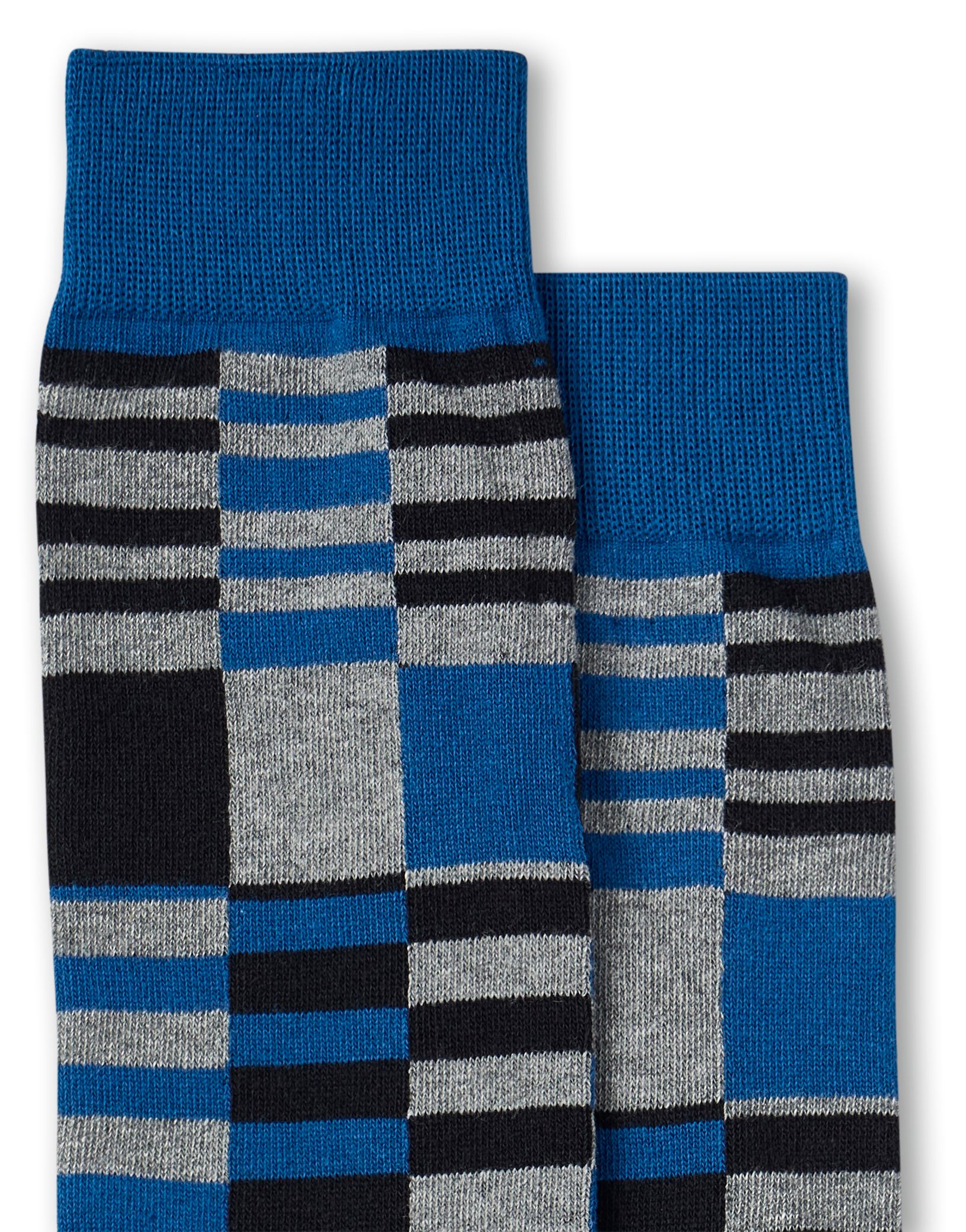 Denver Hayes Men's Novelty Geometric Crew Socks
