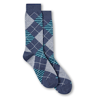 Denver Hayes Men's Novelty Geometric Crew Socks