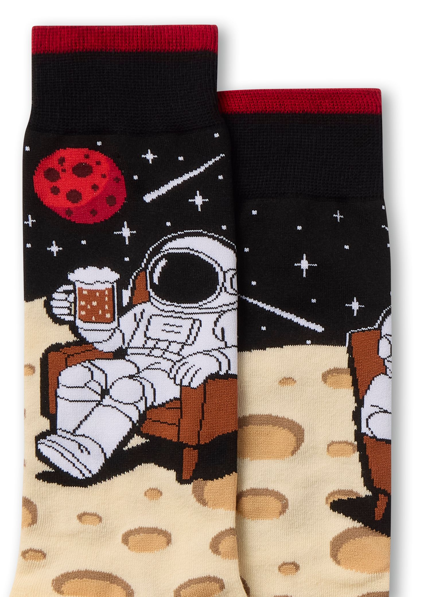 Mi-chaussettes fantaisie à motif de bière pour hommes, Denver Hayes