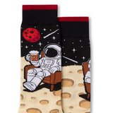 Mi-chaussettes fantaisie à motif de bière pour hommes, Denver Hayes CloseUp