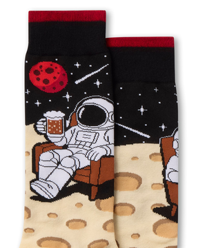 Mi-chaussettes fantaisie à motif de bière pour hommes, Denver Hayes