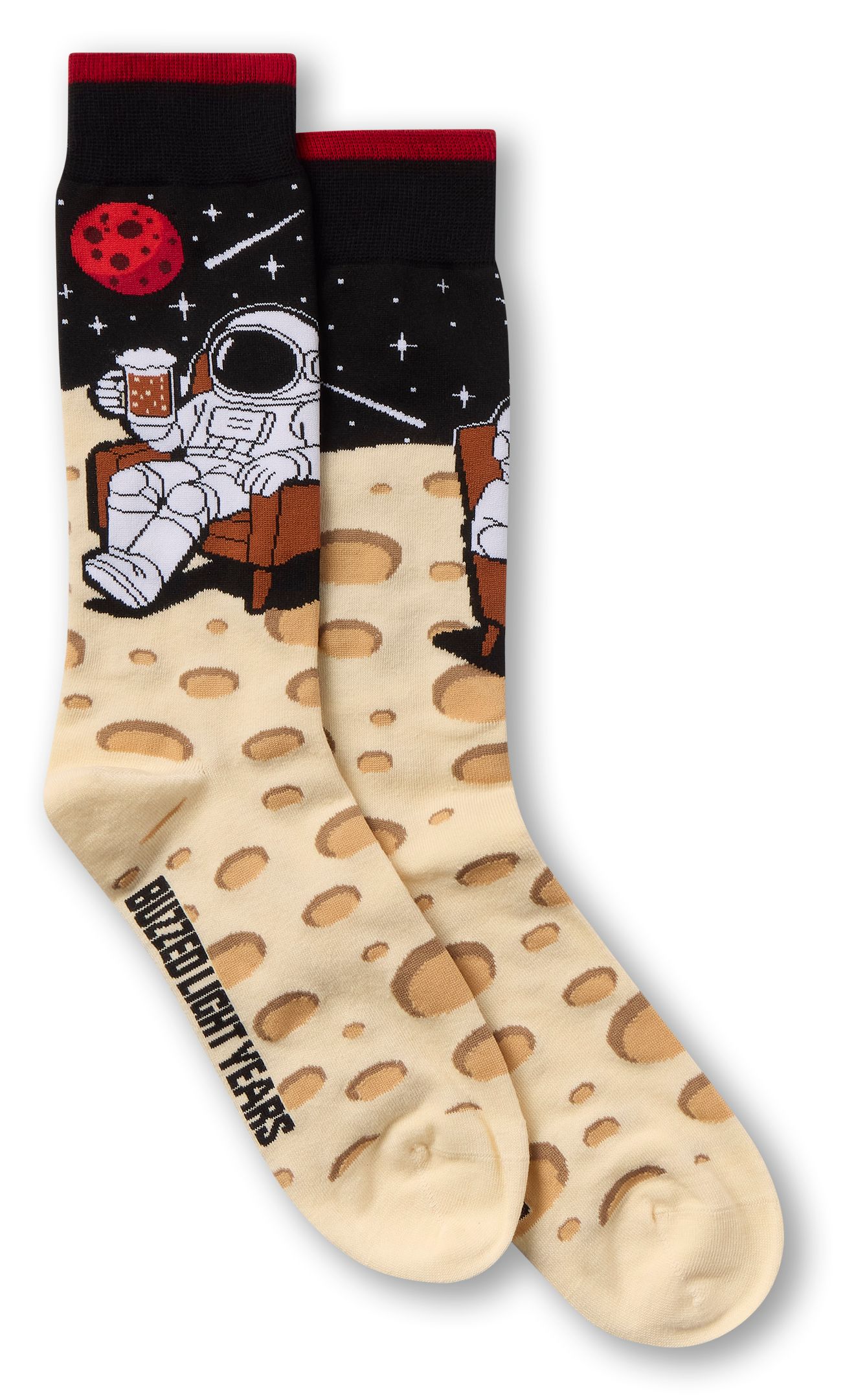 Mi-chaussettes fantaisie à motif de bière pour hommes, Denver Hayes