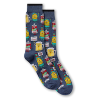 Mi-chaussettes fantaisie à motif de bière pour hommes, Denver Hayes
