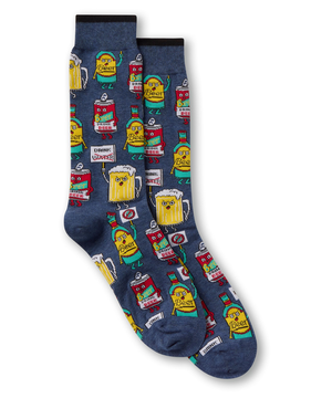Denver Hayes Men's Novelty Beer Crew Socks
