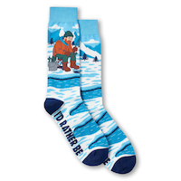 Denver Hayes Men's "Rather Be" Novelty Crew Socks