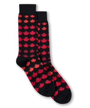 Mi-chaussettes fantaisie à motif canadien pour hommes, Denver Hayes