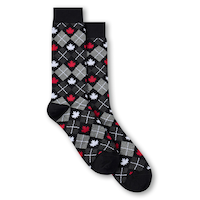Mi-chaussettes fantaisie à motif canadien pour hommes, Denver Hayes