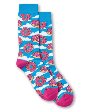 Mi-chaussettes fantaisie à motif de nourriture pour hommes, Denver Hayes