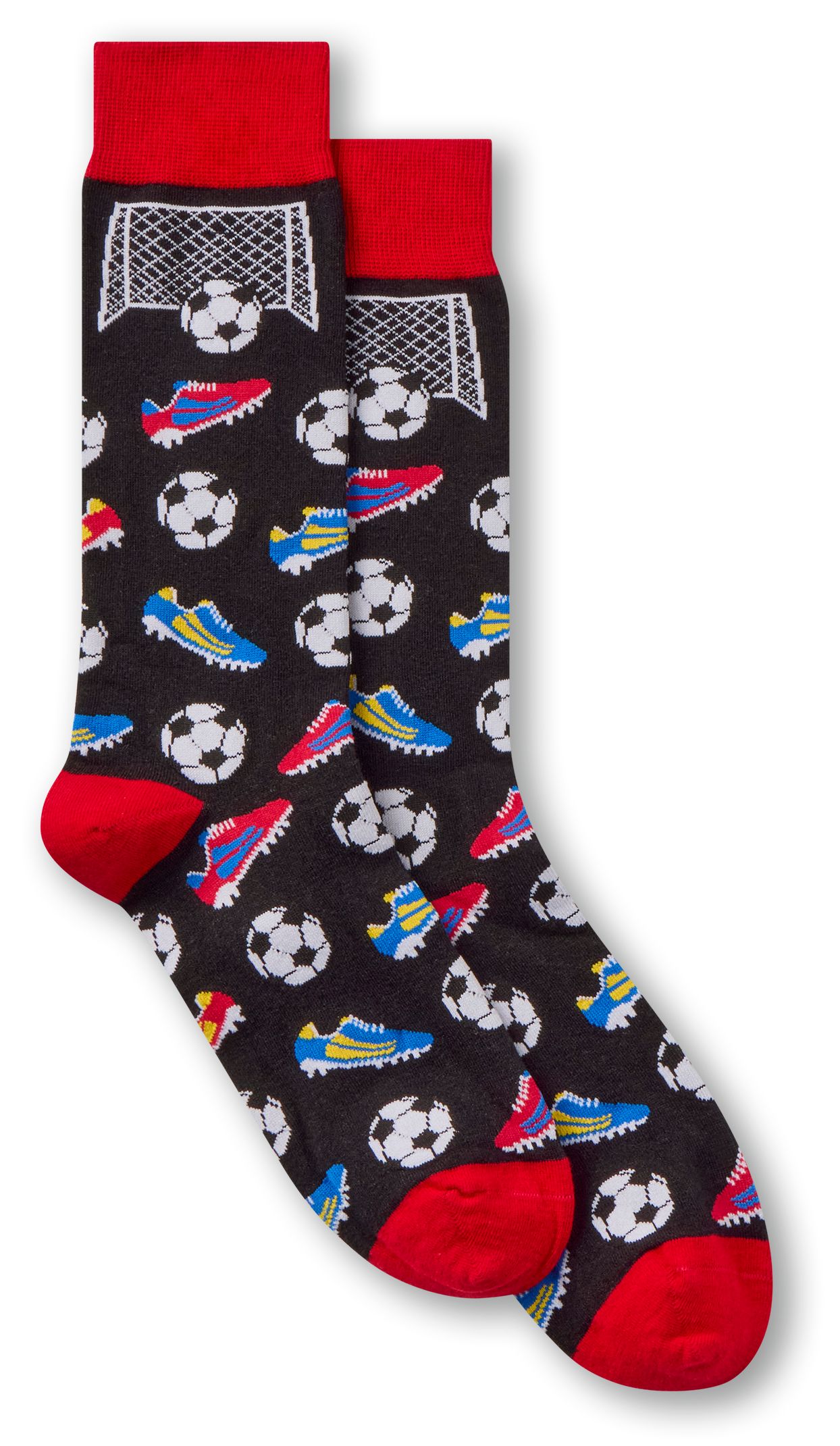 Mi-chaussettes fantaisie à motif sportif pour hommes, Denver Hayes