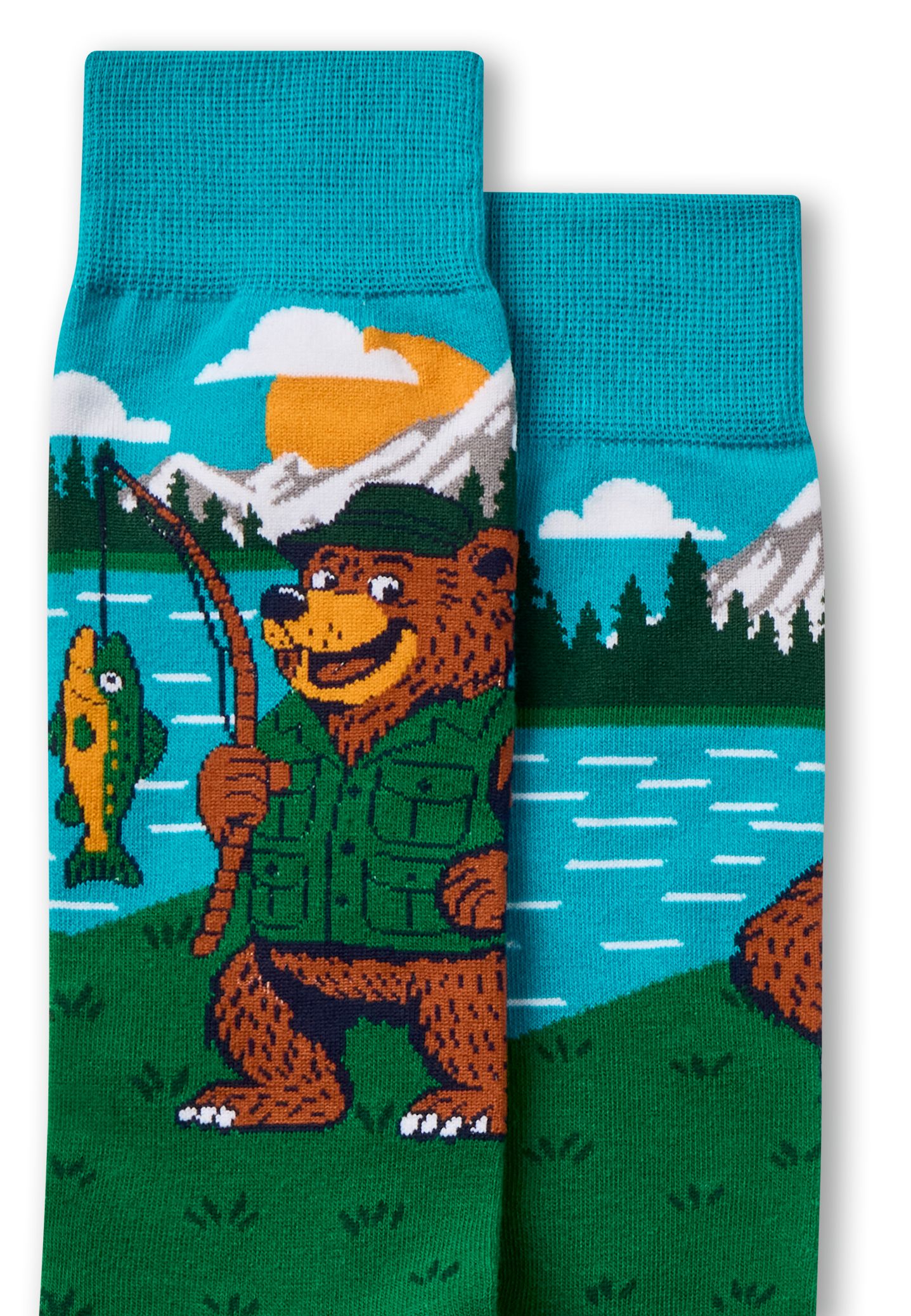 Denver Hayes Men's Novelty Outdoor Fun Crew Socks