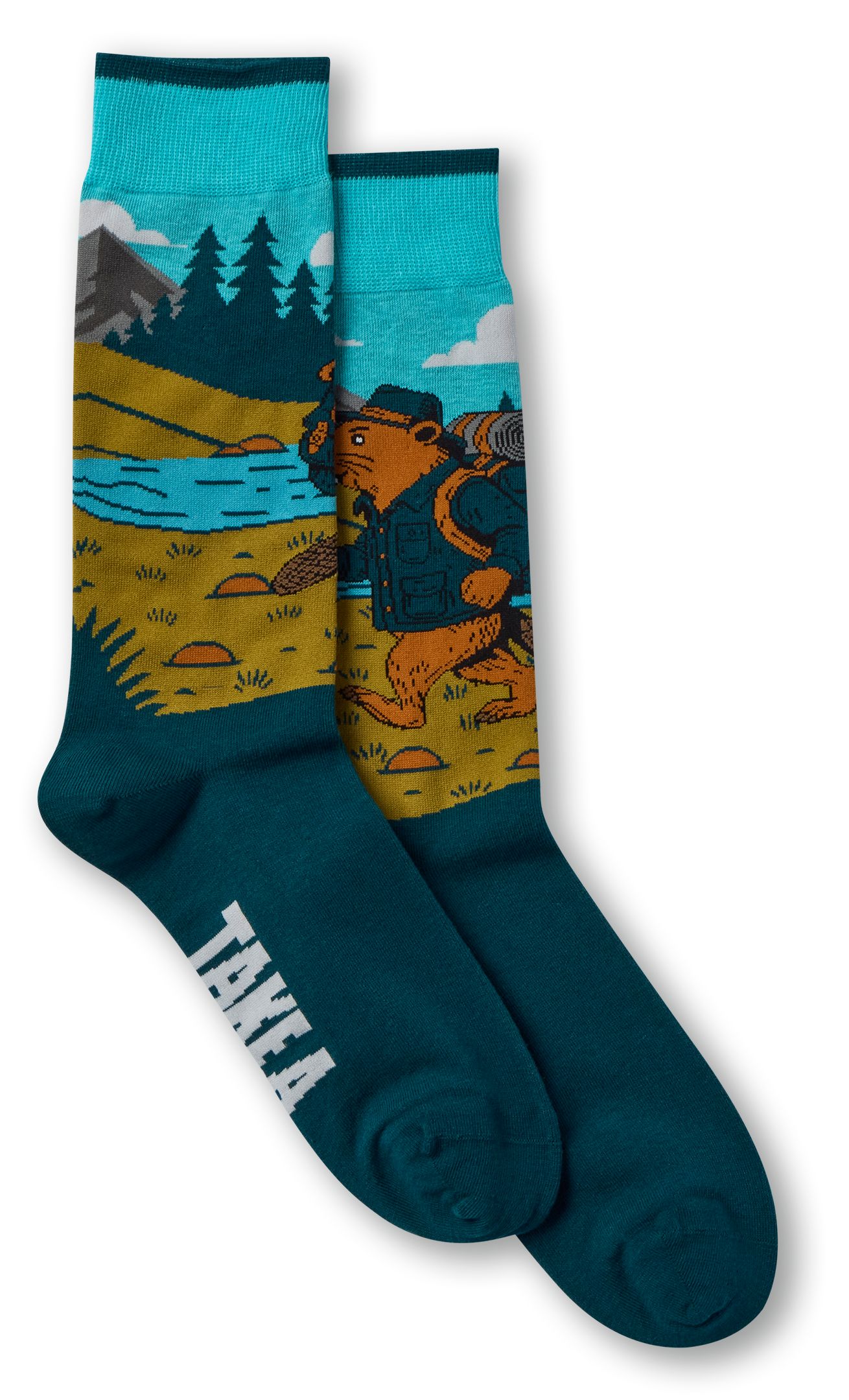 Denver Hayes Men's Novelty Outdoor Fun Crew Socks