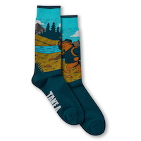 Denver Hayes Men's Novelty Outdoor Fun Crew Socks