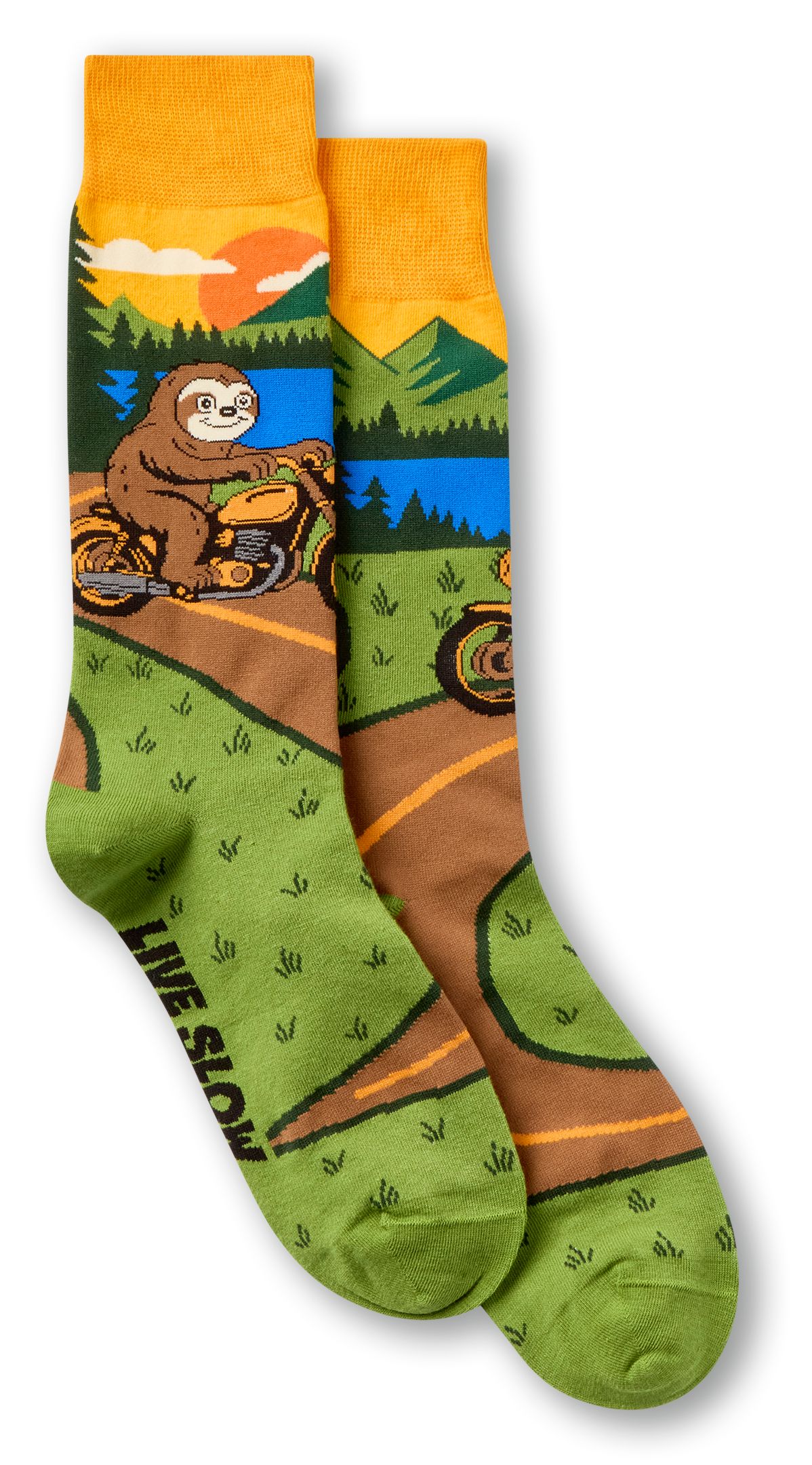 Denver Hayes Men's Novelty Outdoor Fun Crew Socks