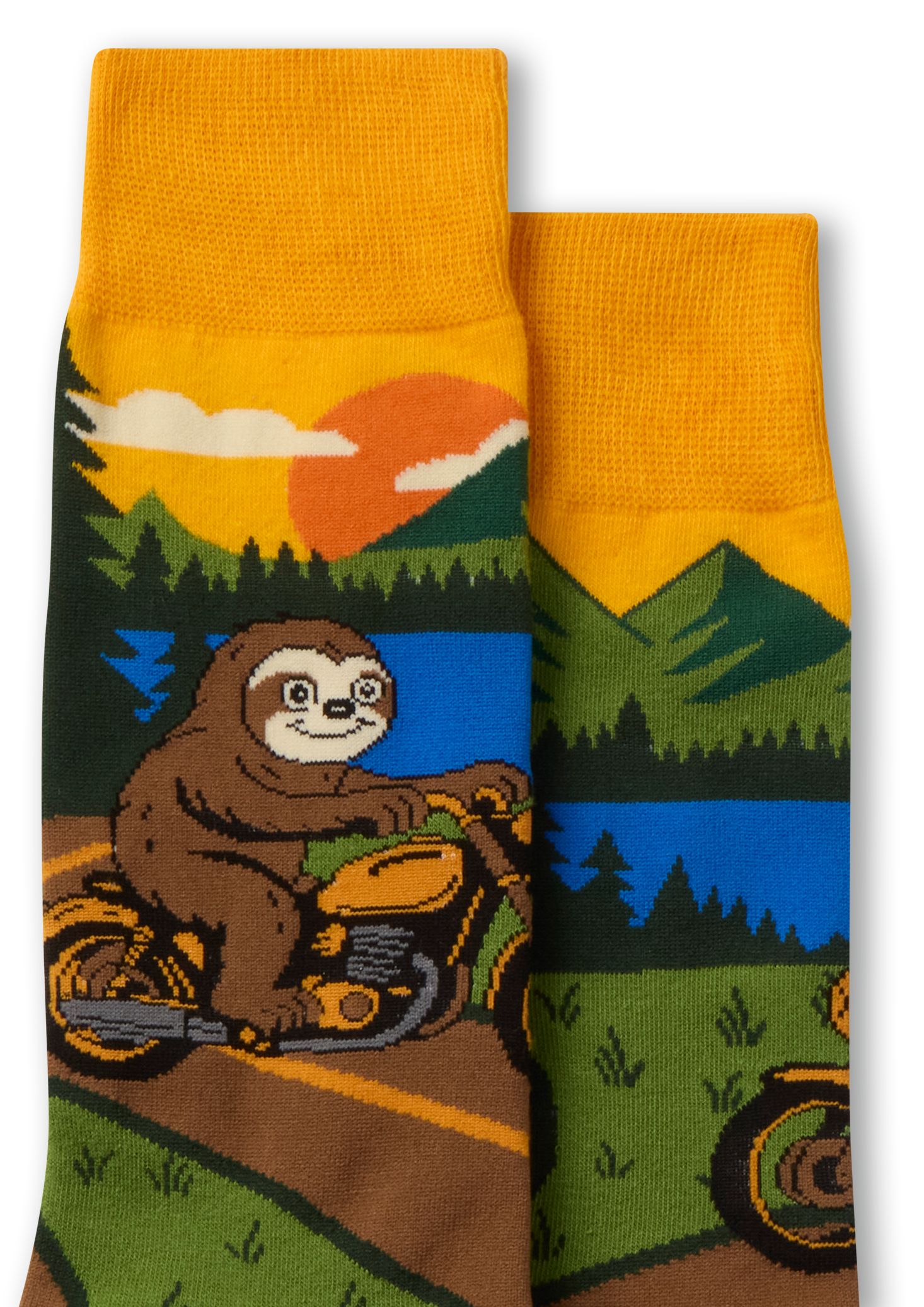 Denver Hayes Men's Novelty Outdoor Fun Crew Socks