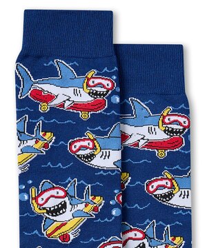 Mi-chaussettes fantaisie à motif animalier pour hommes, Denver Hayes