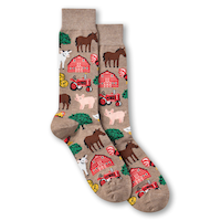 Mi-chaussettes fantaisie à motif animalier pour hommes, Denver Hayes