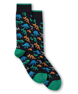 Mi-chaussettes fantaisie à motif animalier pour hommes, Denver Hayes
