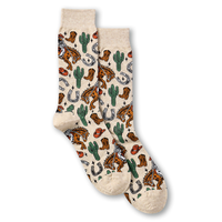 Denver Hayes Men's Novelty Patterned Crew Socks