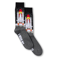 Denver Hayes Men's Novelty Patterned Crew Socks