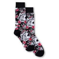 Denver Hayes Men's Novelty Patterned Crew Socks