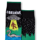 Denver Hayes Men's Novelty Patterned Crew Socks CloseUp