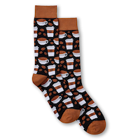 Denver Hayes Men's Novelty Patterned Crew Socks