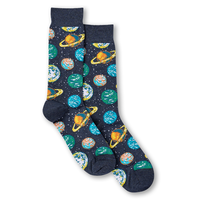Denver Hayes Men's Novelty Patterned Crew Socks