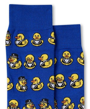 Denver Hayes Men's Novelty Pattern Crew Socks