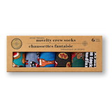 Chaussettes fantaisie à motif canadien pour hommes, Denver Hayes, paquet de 6 paires