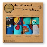 Boîte de chaussettes fantaisie pour hommes, 7&nbsp;jours de la semaine +&nbsp;1, Denver Hayes Front_Flat