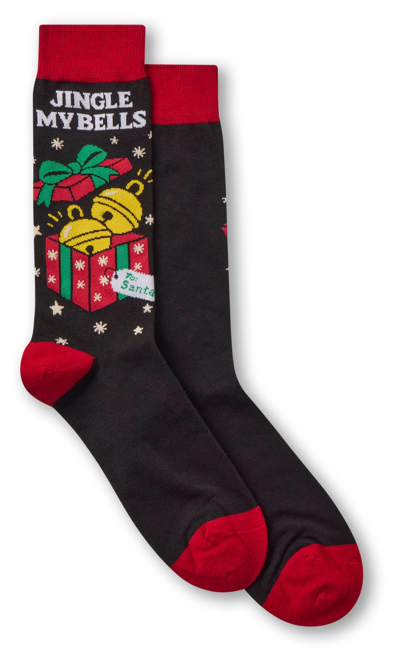 Mi-chaussettes fantaisie à motif de Noël pour hommes, Denver Hayes