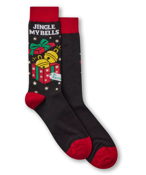 Mi-chaussettes fantaisie à motif de Noël pour hommes, Denver Hayes