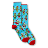 Mi-chaussettes fantaisie à motif de Noël pour hommes, Denver Hayes