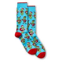 Mi-chaussettes fantaisie à motif de Noël pour hommes, Denver Hayes