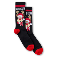 Mi-chaussettes fantaisie à motif de Noël pour hommes, Denver Hayes