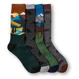 WindRiver Men's Heritage 4 Pack Casual Socks Side_Right
