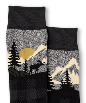 WindRiver Men's Heritage Rustic Cotton Thermal Socks