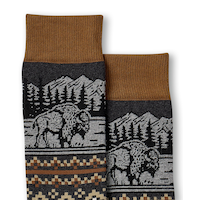 WindRiver Men's Heritage Rustic Cotton Thermal Socks