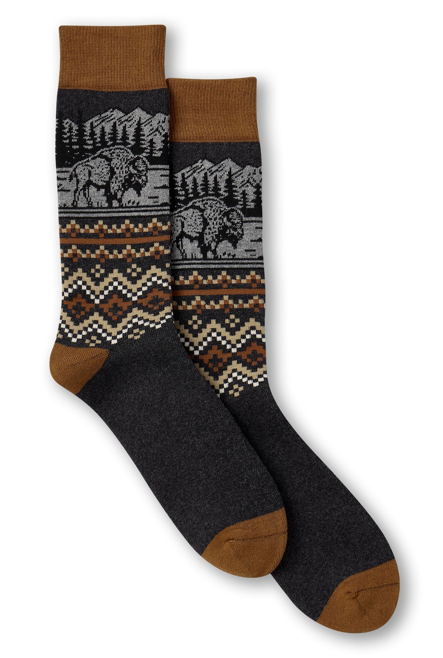 Chaussettes isothermes rustiques en coton pour hommes, Heritage, WindRiver