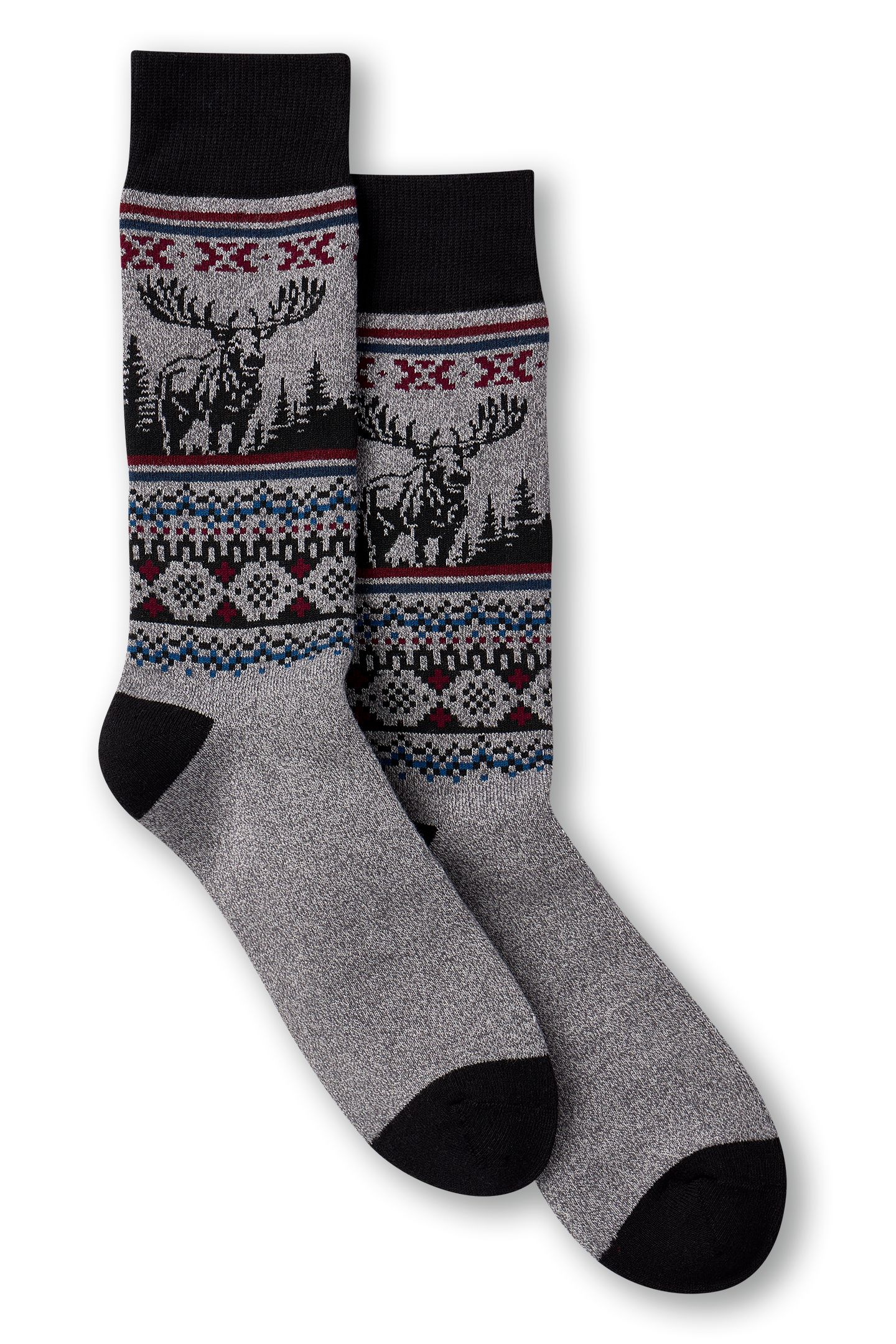 WindRiver Men's Heritage Rustic Cotton Thermal Socks