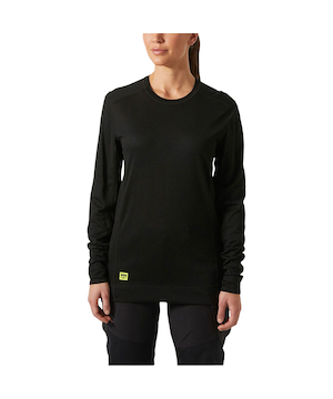 Haut isotherme Helly Hansen Workwear couche de base à col ras du cou et à manches longues, pour hommes, Lifa
