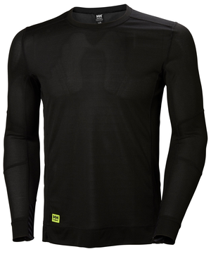 Haut isotherme Helly Hansen Workwear couche de base à col ras du cou et à manches longues, pour hommes, Lifa