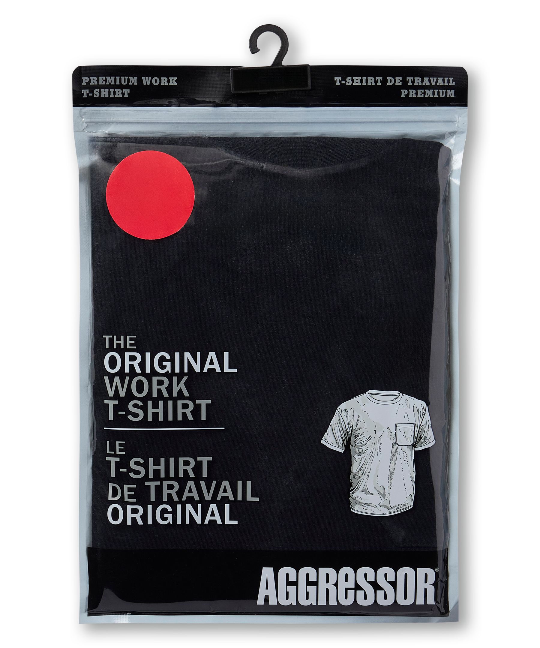 T-shirt de travail Aggressor à encolure ras du cou et à manches courtes, pour hommes